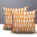 Iva Scribbles 2 Sets Indoor/Outdoor Reversible Square Pillow