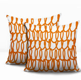 Iva Scribbles 2 Sets Indoor/Outdoor Reversible Square Pillow
