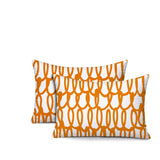 Iva Scribbles 2 Sets Indoor/Outdoor Reversible Rectangular Pillow
