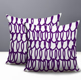 Iva Scribbles 2 Sets Indoor/Outdoor Reversible Square Pillow