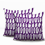 Iva Scribbles 2 Sets Indoor/Outdoor Reversible Square Pillow