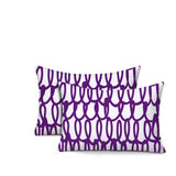 Iva Scribbles 2 Sets Indoor/Outdoor Reversible Rectangular Pillow
