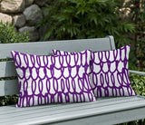 Iva Scribbles 2 Sets Indoor/Outdoor Reversible Rectangular Pillow