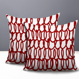 Iva Scribbles 2 Sets Indoor/Outdoor Reversible Square Pillow