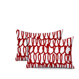 Iva Scribbles 2 Sets Indoor/Outdoor Reversible Rectangular Pillow