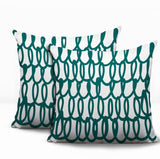 Iva Scribbles 2 Sets Indoor/Outdoor Reversible Square Pillow