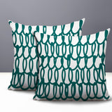 Iva Scribbles 2 Sets Indoor/Outdoor Reversible Square Pillow