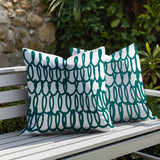 Iva Scribbles 2 Sets Indoor/Outdoor Reversible Square Pillow