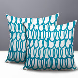 Iva Scribbles 2 Sets Indoor/Outdoor Reversible Square Pillow