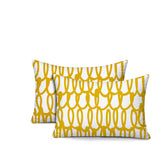 Iva Scribbles 2 Sets Indoor/Outdoor Reversible Rectangular Pillow
