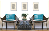 Jade Square Indoor/Outdoor Throw Pillow