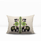 Jadi Elephant Reversible Indoor/Outdoor Lumbar Pillow