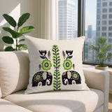Jadi Elephant Reversible Indoor/Outdoor Lumbar Pillow