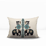 Jadi Elephant Reversible Indoor/Outdoor Lumbar Pillow