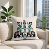 Jadi Elephant Reversible Indoor/Outdoor Lumbar Pillow