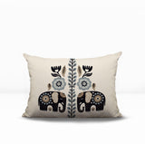 Jadi Elephant Reversible Indoor/Outdoor Lumbar Pillow