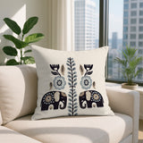 Jadi Elephant Reversible Indoor/Outdoor Lumbar Pillow