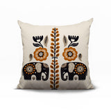 Jadi Elephant Reversible Indoor/Outdoor Square Pillow