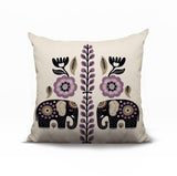 Jadi Elephant Reversible Indoor/Outdoor Square Pillow