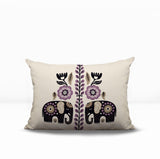 Jadi Elephant Reversible Indoor/Outdoor Lumbar Pillow