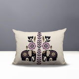 Jadi Elephant Reversible Indoor/Outdoor Lumbar Pillow