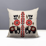 Jadi Elephant Reversible Indoor/Outdoor Square Pillow