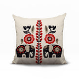 Jadi Elephant Reversible Indoor/Outdoor Square Pillow