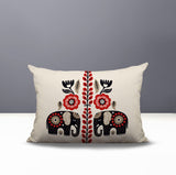 Jadi Elephant Reversible Indoor/Outdoor Lumbar Pillow