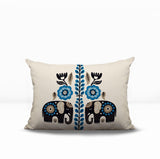 Jadi Elephant Reversible Indoor/Outdoor Lumbar Pillow