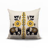 Jadi Elephant Reversible Indoor/Outdoor Square Pillow