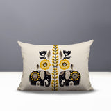 Jadi Elephant Reversible Indoor/Outdoor Lumbar Pillow