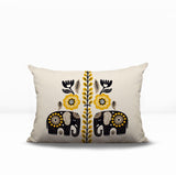 Jadi Elephant Reversible Indoor/Outdoor Lumbar Pillow