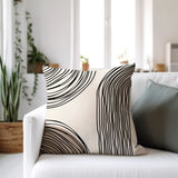Jagero Abstract Spun Polyester Square Indoor/Outdoor Throw Pillow