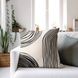Jagero Abstract Spun Polyester Square Indoor/Outdoor Throw Pillow