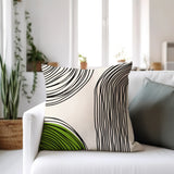 Jagero Abstract Spun Polyester Square Indoor/Outdoor Throw Pillow