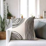 Jagero Abstract Spun Polyester Square Indoor/Outdoor Throw Pillow