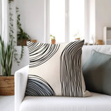 Jagero Abstract Spun Polyester Square Indoor/Outdoor Throw Pillow