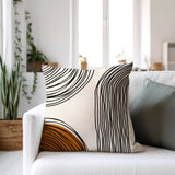 Jagero Abstract Spun Polyester Square Indoor/Outdoor Throw Pillow