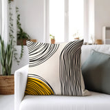 Jagero Abstract Spun Polyester Square Indoor/Outdoor Throw Pillow
