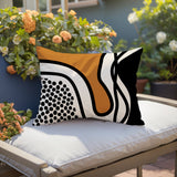 Jai Abstract Reversible Indoor/Outdoor Rectangular Pillow