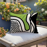 Jai Abstract Reversible Indoor/Outdoor Rectangular Pillow