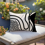 Jai Abstract Reversible Indoor/Outdoor Rectangular Pillow
