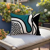Jai Abstract Reversible Indoor/Outdoor Rectangular Pillow