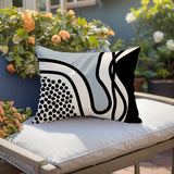 Jai Abstract Reversible Indoor/Outdoor Rectangular Pillow
