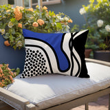 Jai Abstract Reversible Indoor/Outdoor Rectangular Pillow