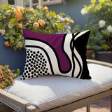 Jai Abstract Reversible Indoor/Outdoor Rectangular Pillow