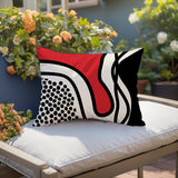 Jai Abstract Reversible Indoor/Outdoor Rectangular Pillow