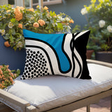 Jai Abstract Reversible Indoor/Outdoor Rectangular Pillow