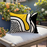 Jai Abstract Reversible Indoor/Outdoor Rectangular Pillow