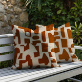 Jara 2 Sets Indoor/Outdoor Reversible Indoor Square Pillow